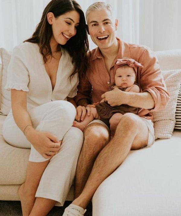 Ada shared this picture of her brother, her sister-in-law and baby Sofia.