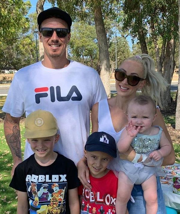 A married father of three, Luke's social media is filled to the brim with photos of his adorable children and his wife, Mary Toki.