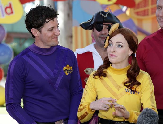 Emma Watkins with her ex-husband and co-star Lachy Gillespie.