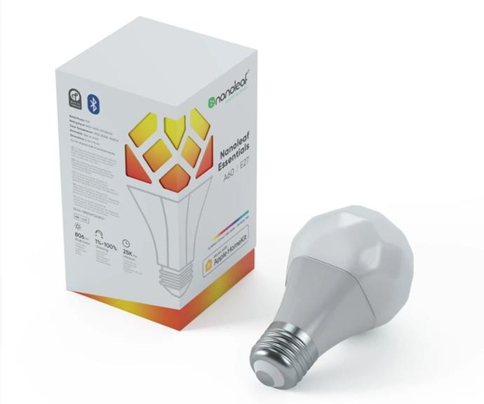 Nanoleaf Essentials E27 Smart Bulb, $39.99, [JB HI-FI.](https://www.jbhifi.com.au/products/nanoleaf-essentials-e27-smart-bulb?queryID=d42011fda061f091571cba9b618a1b26&objectID=485218|target="_blank") 