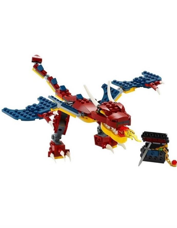 Lego Creator 3in1 Fire Dragon, $29.99, [Myer.](https://go.skimresources.com?id=105419X1569321&xs=1&url=https%3A%2F%2Fwww.myer.com.au%2Fp%2Flego-creator-3in1-fire-dragon-31102|target="_blank")
