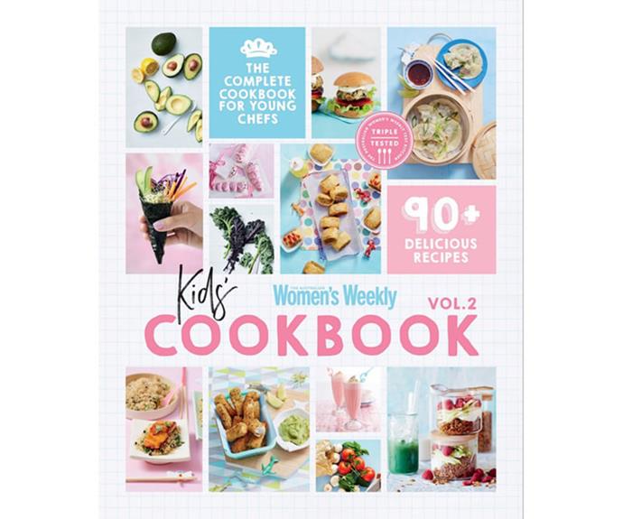 ***Kids' Cookbook* by The Australian Women's Weekly**
<br>
If you have a mini-me home cook in your family or just want to get th ekids involved in the kitchen, this is the perfect collection of easy recipes even the tiniest chefs can tackle. ***[Buy it from Booktopia here.](https://fave.co/3m5Eqvf|target="_blank"|rel="nofollow")***