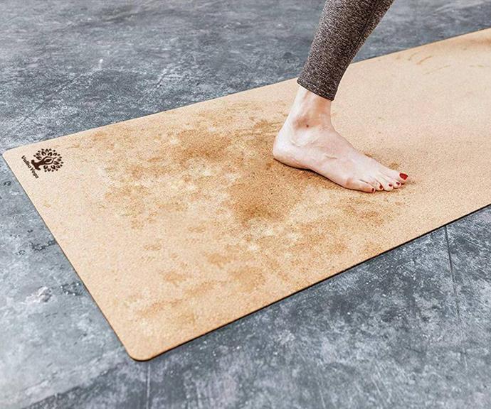 **Cork yoga mat**
<br><br>
Unlike plastic mats that will sit in landfills for thousands of years, this cork mat will completely biodegrade and won't add to our landfills.
<br><br>
Not only is it great for the planet, cork gets even more traction the wetter it gets from sweat, making it the perfect gift for your yoga-loving friends!
<br><br>
Premium Yoga mat, $70.82, [Valka Yoga](https://valkayoga.com.au/products/yoga-mat-premium|target="_blank"|rel="nofollow")