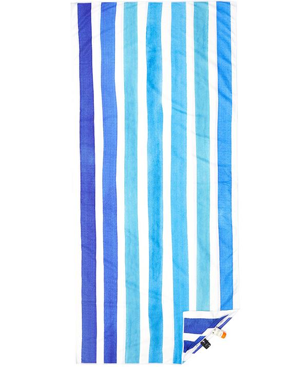 **Beach towel**
<br><br>
Made from 85% recycled plastic bottles to help the planet, this eco-friendly beach towel dries four times faster than a regular cotton towels. 
<br><br>
It also comes with a hidden zip pocket to hide your valuables while hitting the beach this summer.
<br><br>
Tall Bondi Blue, $79.95, [Somerside](https://www.somerside.com.au/collections/sustainable-sand-free-beach-towels/products/bondi-blue-tall|target="_blank"|rel="nofollow")