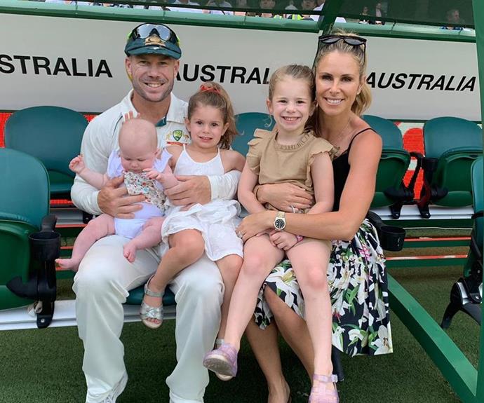 Naturally, Isla was out on the cricket pitch supporting her dad with her sisters before she was even a year old.
