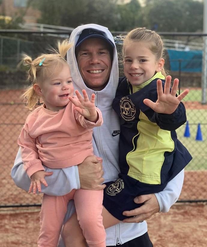 [David was stranded in India](https://www.nowtolove.com.au/celebrity/celeb-news/candice-warner-david-warner-separated-67603|target="_blank") during the COVID-19 outbreak there in early 2021 and couldn't be happier when he [finally reunited with his family in May.](https://www.nowtolove.com.au/celebrity/celeb-news/david-warner-candice-warner-separated-india-67764|target="_blank")
