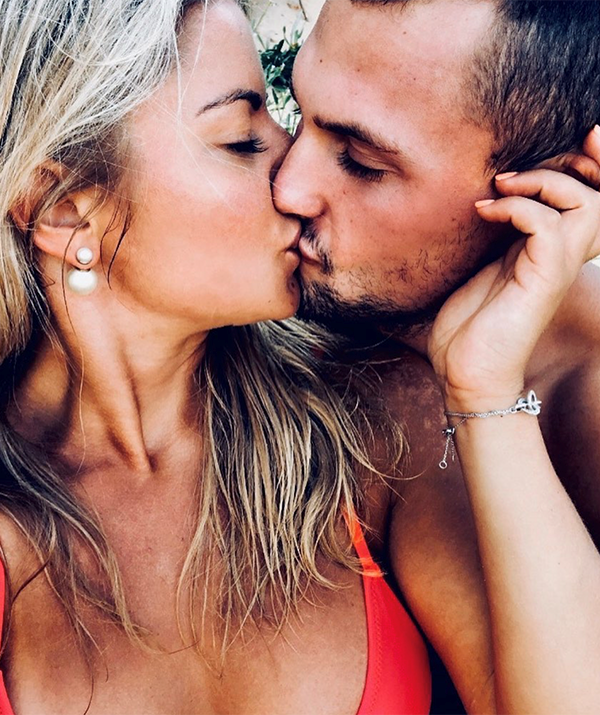 Luke and his wife-to-be made their Instagram debut in December 2019 when the *Love Island* star shared an intimate photo of the two sharing a kiss.

