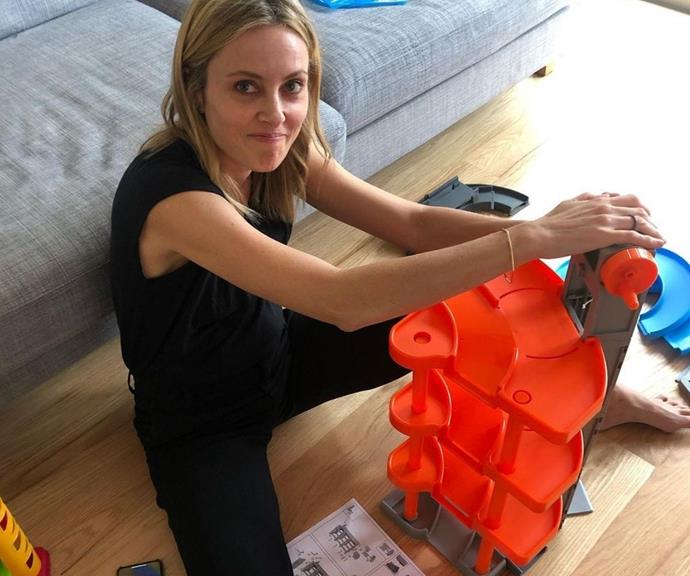 Perhaps one of Allison's most memorable mum moments. After she finished putting together this toy, she received this special comment from her toddler. 
<br><br>
"When you accomplish the simplest of tasks and your 3 yr old responds with 'I'm proud of you mummy, I knew you could do it!,'" she told her fans.