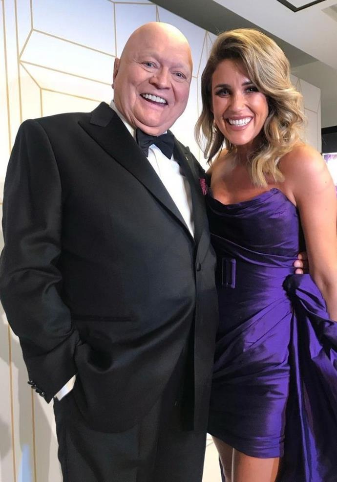 Former Bachelorette Georgia Love, who worked the *TV WEEK* Logie Awards 2018 media room with Bert, captioned this picture with him, "Very sad to hear about the loss of Bert. It was a true career and life highlight meeting and interviewing the man who IS Australian TV to me. A huge loss, how lucky we were to be around in a time to be entertained by him."