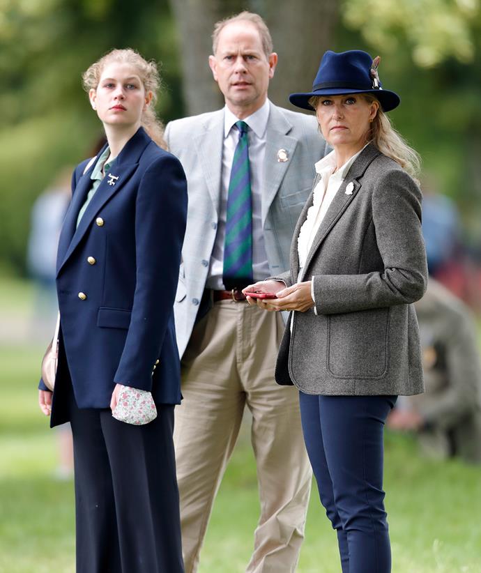 Louise has been in the spotlight more of late and is often seen with her parents at her side, guiding the young royal.