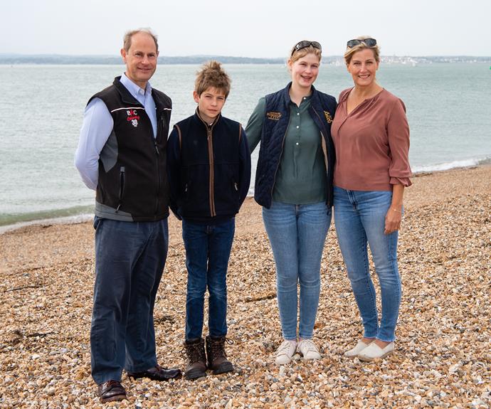 The family headed to Southsea beach in Portsmouth, England to take part in the Great British Beach Clean on in September 2020. Isn't Louise the spitting image of her mum?