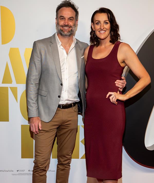 *Married at First Sight* season six star Mark Scrivens and his girlfriend Bianca Chatfield were all smiles on the red carpet.
<br><br>
The former *Block* contestant showed off her blossoming baby bump after announcing her pregnancy in August.