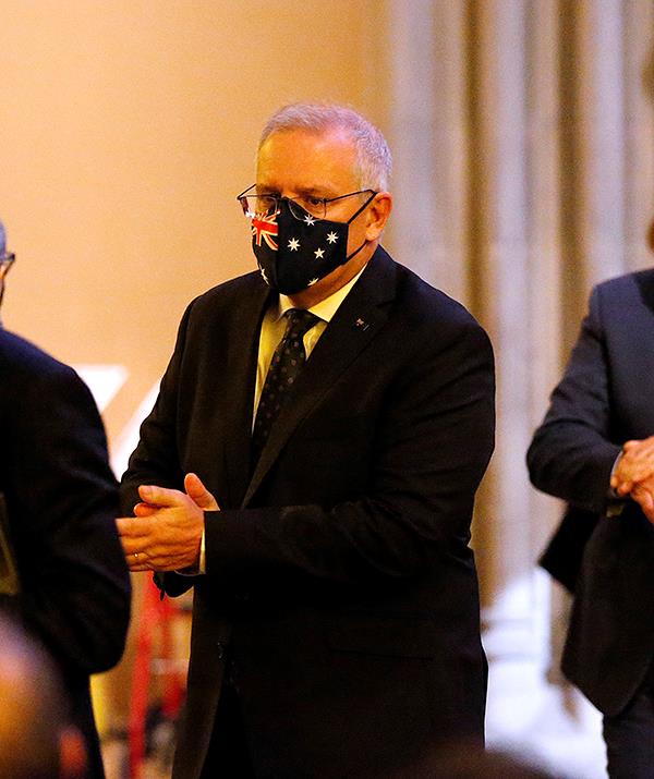 Prime Minister Scott Morrison was among 500 mourners to file into St Patrick's Cathedral. 
<br><br>
"He had a great sense of humour and he understood, probably better than most, self-deprecating humour, which is a real Australian trait, and he had it down to a tee," Scott said of Bert after his passing.