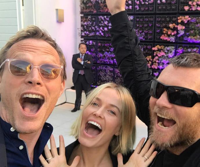 In July 2017, Lara shared a rare photo of her and Sam to her 1million Instagram followers.
<br><br>
They are pictured with *A Knight's Tale* actor Paul Bettany.