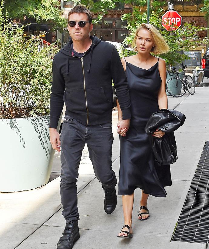 The fashion-forward couple are pictured two months before their wedding, in September 2014, in New York City.