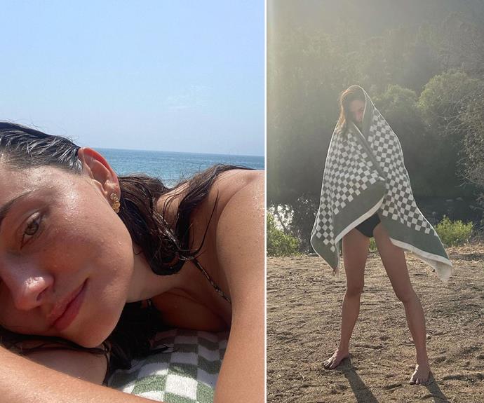 Phoebe Tonkin's obsessed with this chic towel.