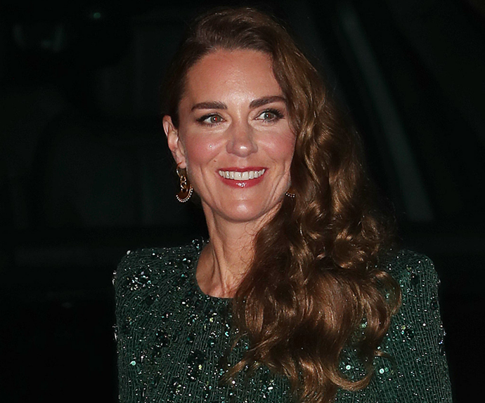 Catherine, Duchess of Cambridge wears one of her most iconic Jenny Packham dresses for the second time at her latest royal engagement