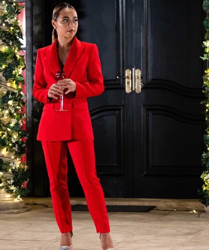 Fans went wild for this vibrant suit on social media, praising Brooke for mixing it up by rocking dresses and tailored outfits like this one for her season of the show.
