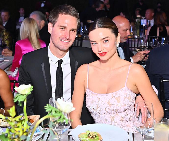 **Miranda Kerr and Evan Spiegel**
<br><br>
The supermodel and the Snapchat founder got chatting at a Louis Vuitton event at the Museum of Modern Art in 2014, but their romance didn't have the smoothest of beginnings. 
<br><br>
According to *Page Six*, Miranda told Evan that her favorite song was *Spiegel im Spiegel* by composer Arvo Pärt, and the pair exchanged phone numbers. But Evan reportedly abruptly left without saying goodbye.
<br><br>
A month later, the Victoria's Secret model plucked up the courage to text Evan, asking him if he had listened to the song.
The entrepreneur later revealed he didn't contact Miranda because he didn't think she was interested in him. The pair have since gotten married and share two sons.