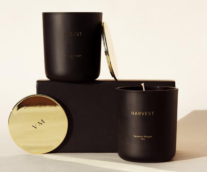 **[Essential oil candle](https://www.vanessamegan.com/collections/candles/products/harvest-essential-oil-candle|target="_blank"|rel="nofollow")**
<br>
2021 has been a whopper year, so help your loved one de-stress at the end of it with a soothing essential oil candle in this luxe packaging.<br><br>
***Shop the Harvest Essential Oil Candle, $59.95, from [Vanessa Megan.](https://www.vanessamegan.com/collections/candles/products/harvest-essential-oil-candle|target="_blank"|rel="nofollow")***