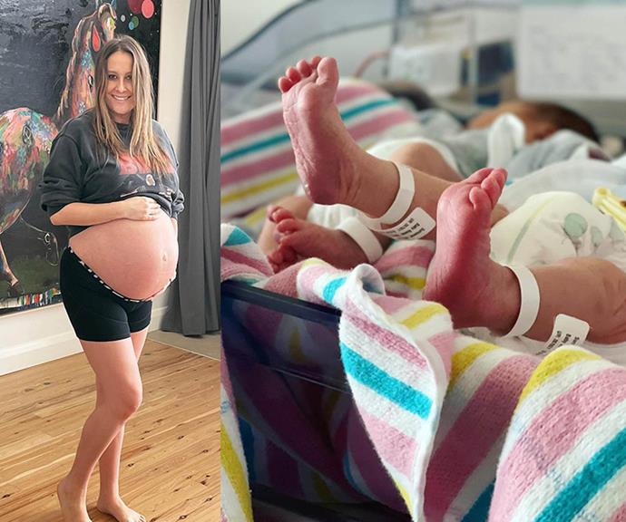 **Jackie and Ben Gillies' twin sons Bonham David and Rocco Ivan**
<br><br>
In May, after a two-year journey and seven rounds of IVF, the *Real Housewives of Melbourne* star shared the heart-warming news that she was not only pregnant, but expecting twins!
<br><br>
Jackie and her husband Ben, a Silverchair drummer, [welcomed their miracle twins boys](https://www.nowtolove.com.au/parenting/celebrity-families/jackie-gillies-twins-70074|target="_blank") in October.
<br><br>
She opened up on life as a new mother on her podcast, saying: "I feel like every day when I wake up I get so excited to see them – between the feeds, that is – after I've had a good sleep I'm going 'oh I miss them already'," she said.