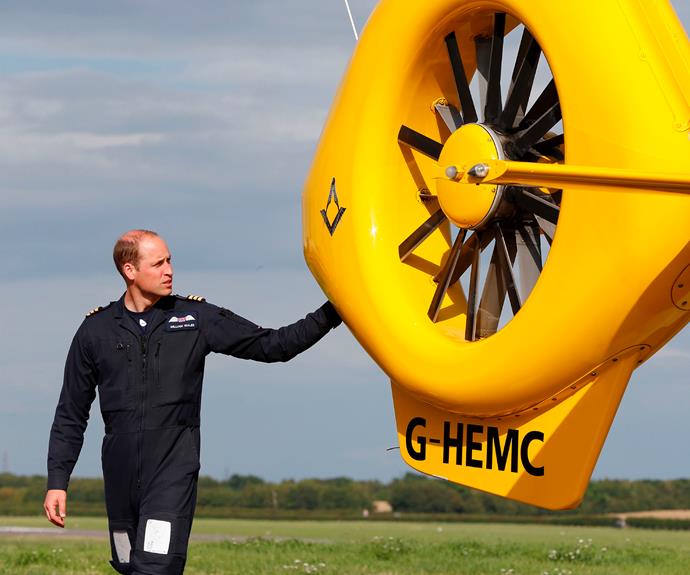 William gave up his work with the air ambulance in 2017.
