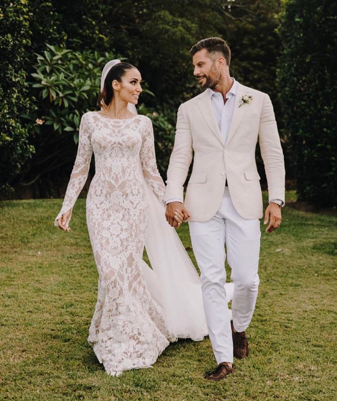 Even with three kids under their roof, the couple know how to keep the romance alive with stunning wedding throwbacks like this one. Snezana captioned it: "Me & Prince Charming. I don't know what it is about this picture but it gives me serious Royal vibes ... @samjameswood looks seriously handsome too. 😍🔥"