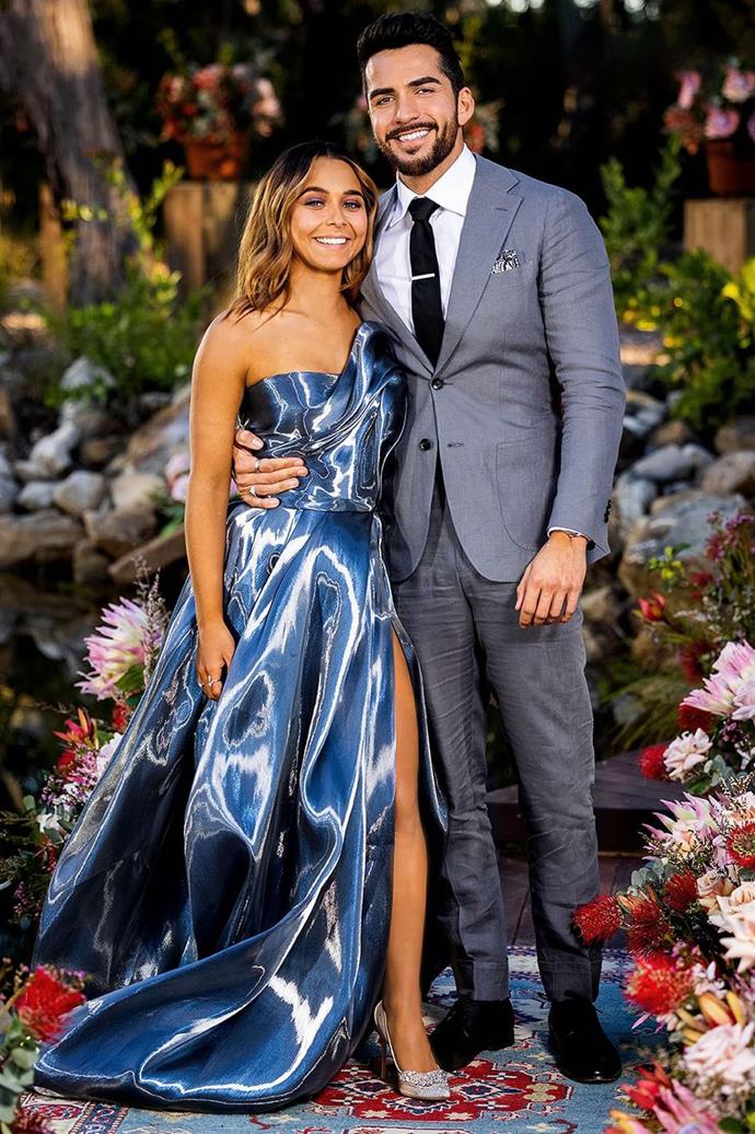 And she did! In an emotional finale, Brooke confessed her love for Darvid and the pair [exchanged stunning commitment rings worth close to $20,000](https://www.nowtolove.com.au/reality-tv/the-bachelorette-australia/brooke-blurton-darvid-garayeli-rings-moving-in-70101|target="_blank") combined. But it was Brooke's words that really stole the show.
<br><br>
"From the moment I met you, I felt a lot of feelings. I felt calm, I felt trusting. I felt an instant chemistry and connection that I have never, ever felt with anyone before," she told Darvid.
<br><br>
"Darvid. I don't know how to say this, but you came in here and you granted me three wishes. And I still have one left. Darvid... I love you so much."