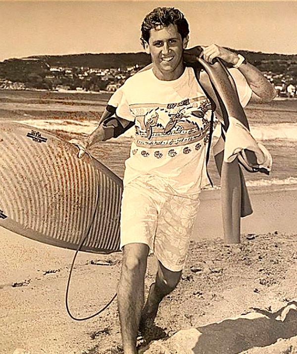 At the age of 16, Larry got a job as a newspaper copyboy, which suited him because he could work at night and surf during the day.