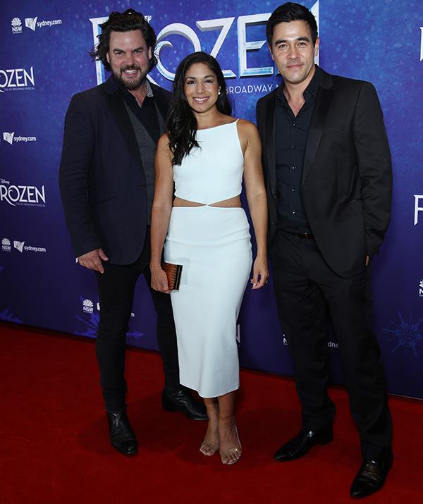 After nearly a year of on-and-off COVID lockdowns, Sarah was finally able to get back to her usual glam self to attend the opening night of *Frozen The Musical* in December 2020.
<br><br>
She rocked this cut-out Bec and Bridge midi dress and clear heels for the occasion.