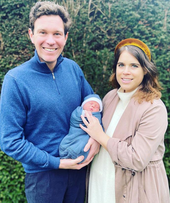 **February**<br>
Princess Eugenie and Jack Brooksbank welcomed their son in Febraury, introducing [August Philip Hawke Brooksbank](https://www.nowtolove.com.au/royals/british-royal-family/princess-eugenie-baby-66435|target="_blank") to the world with this snap.