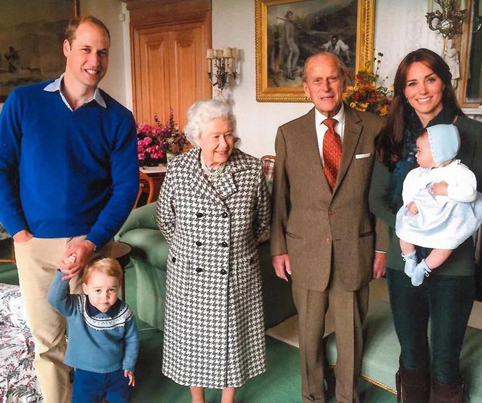 **April**<br>
The Cambridges also shared previously unseen family photos with Philip...