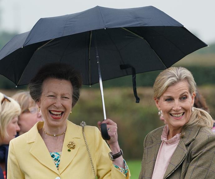 **September**<br>
Princess Anne and Sophie, Countess of Wessex stepped out for a delightful rare joint appearance.