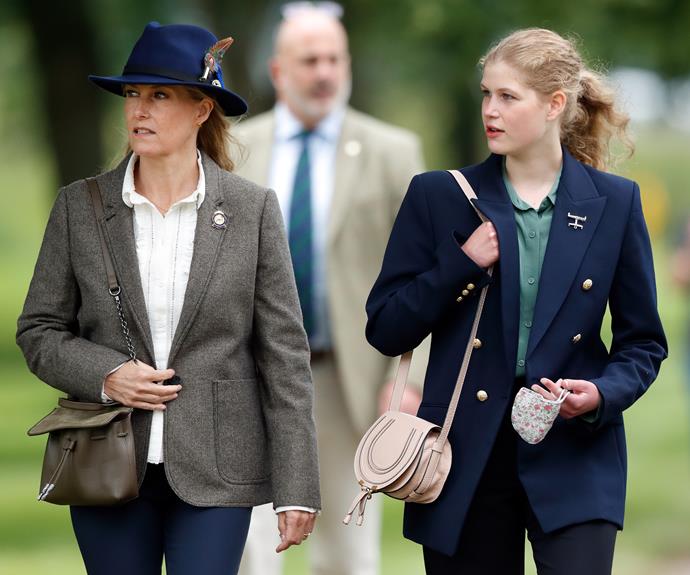 **August**<br>
Lady Louise Windsor looked all grown up when was spotted with her mother, Sophie, Countess of Wessex, just before her 18th birthday. Royal fans noticed that she was wearing her late grandfather, Prince Philip's old jacket.