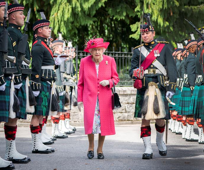 **August**<br>
Her Majesty was given a royal welcome when she returned to Balmoral for her first summer holiday there since Prince Philip's passing.