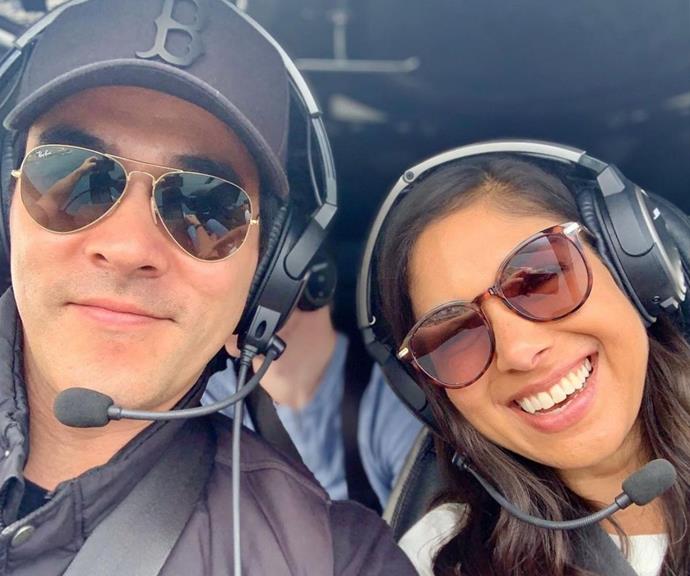 James took his beloved wife on a helicopter adventure for her 37th birthday, and they couldn't look more in love high in the sky.
<br><br>
Sarah shared a picture from inside the helicopter, of her in James' arms, and with pancakes, which she captioned, "Absolutely spoilt. Thank you @__jamesstewart__ Love you husby ❤️."
<br><br>
Their friend and *Home and Away* star, Ada Nicodemou, shared her congratulatory message in the Instagram posts' comment section. She wrote, "Happy birthday gorgeous, I hope u had a lovely day ❤️."
