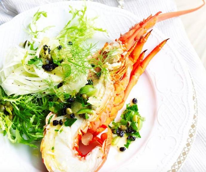 [Lobster with fennel salad](https://www.womensweeklyfood.com.au/recipes/lobster-with-fennel-salad-29372|target="_blank")
<br><br>
Gather up the family and enjoy this fresh lobster with fennel salad - the perfect seafood dish for the festive season (or any time).