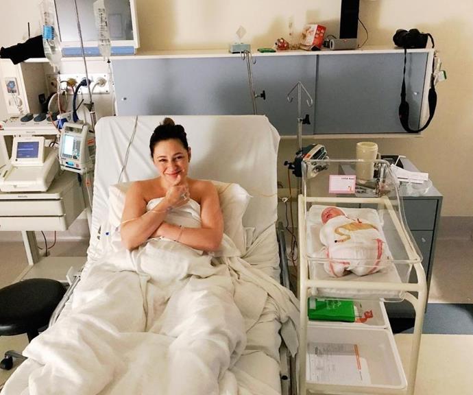 Zoë wrote about how much she loves birth stories and why it takes a village on her post of this hospital snap. 
<br><br>
"I'm a huge perv when it comes to birth stories, and a desperate fiend for recommendations, (especially when it comes to birth/breastfeeding stuff because I forget/am nosy/have no clue/time so I just need Internet Friend Advice from people who've been there)," she wrote.