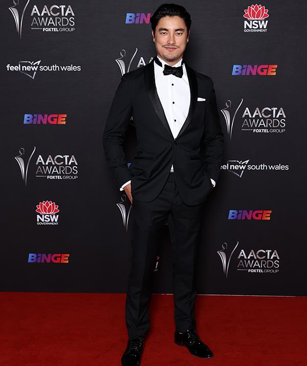 *Crazy Rich Asians* star Remy Hii looked dapper in a tuxedo for the 11th AACTA awards in Sydney on Wednesday.