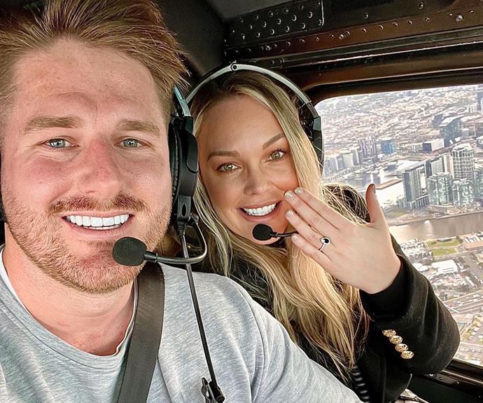 Behind the scenes, Bryce proposed to Melissa during a high-flying helicopter ride together in mid-2021!