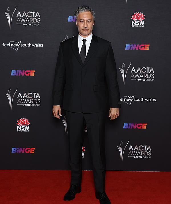 New Zealand-born filmmaker Taika Waititi looked handsome in a simple tailored suit.