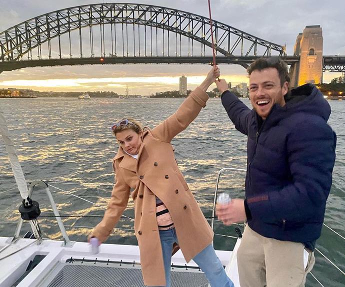 Talk about a relatable moment! Patrick shared this goofy snap with Sophie and captioned it: "She's secretly a ballerina 💃"