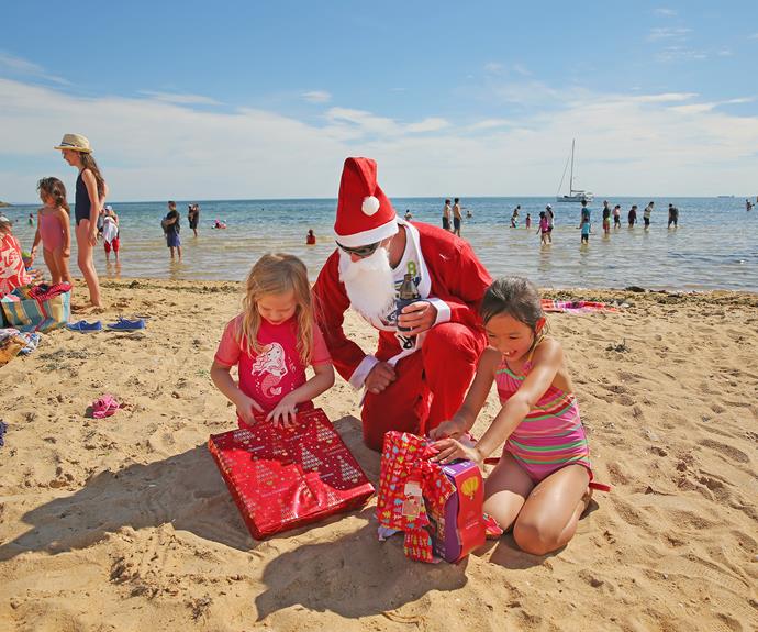 These are the scenes we expect in Australia on Christmas Day.