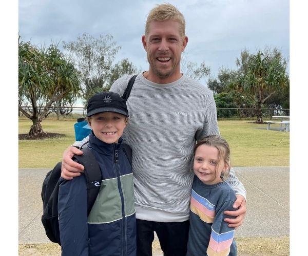 Mick Fanning was happy to help Ollie's wish come true.