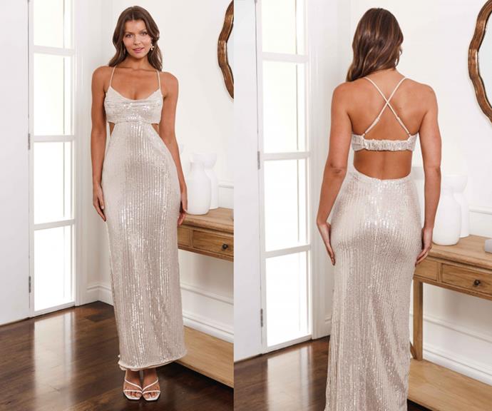 Stelly Deja Dress Sequin, $99.95, [**shop it here.**](https://stelly.com.au/sequin-dresses/34048-deja-dress-sequin.html|target="_blank"|rel="nofollow")