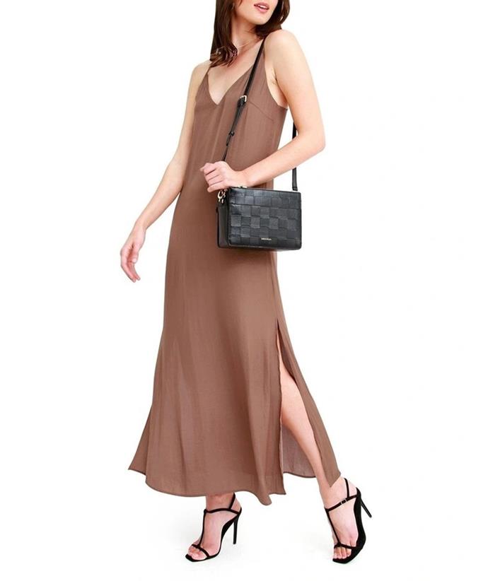 Belle & Bloom No Regrets Slip Dress, $90.97, from [Myer](https://www.myer.com.au/p/belle-blom-no-regrets-slip-dress-copper?colour=Copper&size=S|target="_blank"|rel="nofollow").