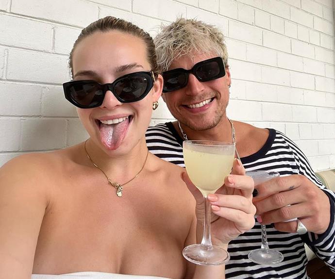 Abbie and Konrad became Instagram-official a month ago.