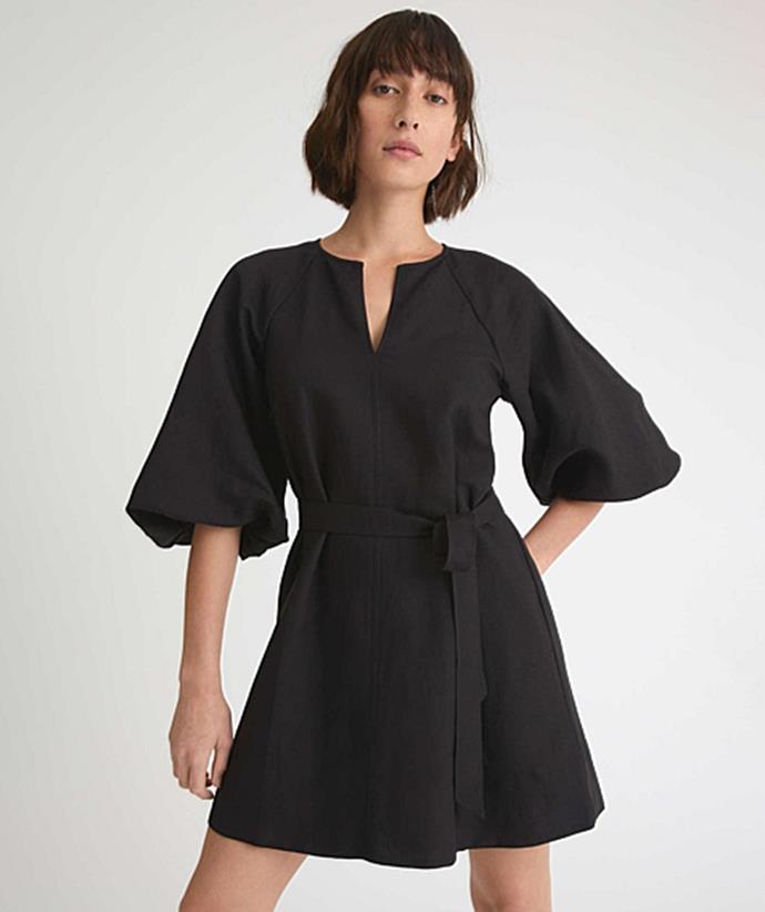 If you prefer a more tailored and modest style, shop the Split Front Mini Dress, $159.95, from [Witchery](https://www.witchery.com.au/split-front-mini-dress-60270260-1|target="_blank"|rel="nofollow").