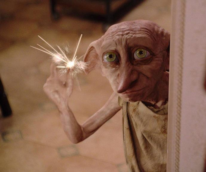 Dobby is a house elf who was a servant to the Malfoy family for generations.