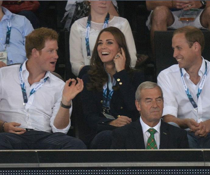 Oh, to be a fly on the wall to hear Harry, Will, and Kate one-up each other with sneaky jabs.